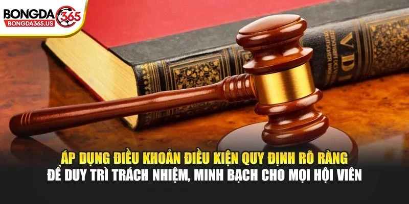 Áp dụng điều khoản điều kiện quy định rõ ràng để duy trì trách nhiệm, minh bạch cho mọi hội viên